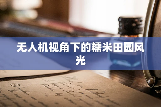 无人机视角下的糯米田园风光