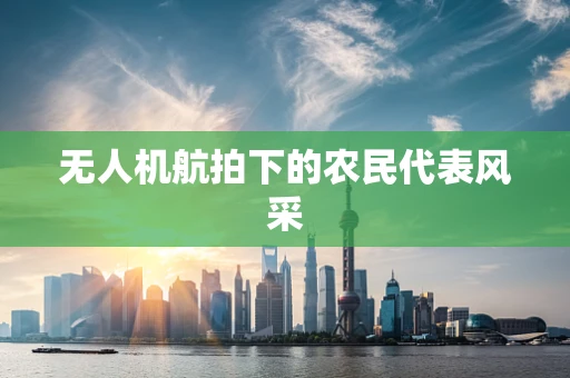无人机航拍下的农民代表风采