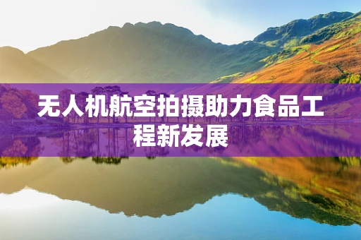 无人机航空拍摄助力食品工程新发展