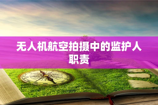 无人机航空拍摄中的监护人职责
