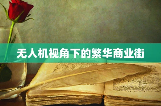 无人机视角下的繁华商业街