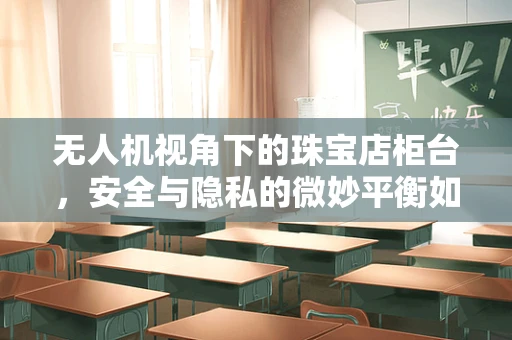 无人机视角下的珠宝店柜台，安全与隐私的微妙平衡如何维持？