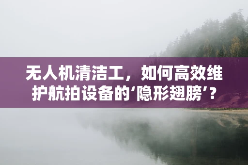 无人机清洁工，如何高效维护航拍设备的‘隐形翅膀’？