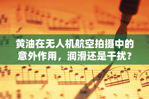 黄油在无人机航空拍摄中的意外作用，润滑还是干扰？