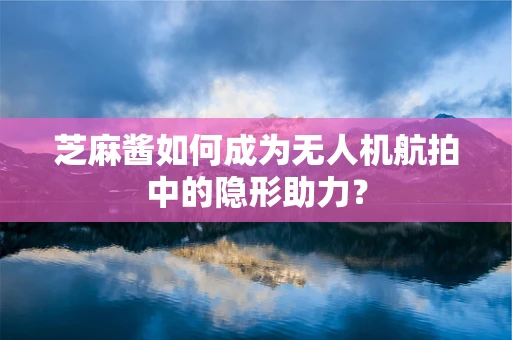 芝麻酱如何成为无人机航拍中的隐形助力？