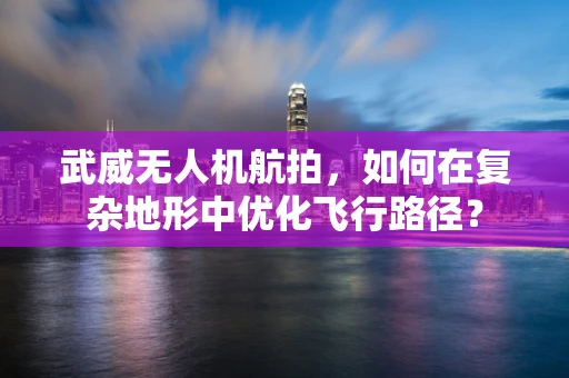 武威无人机航拍，如何在复杂地形中优化飞行路径？