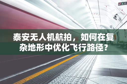 泰安无人机航拍，如何在复杂地形中优化飞行路径？