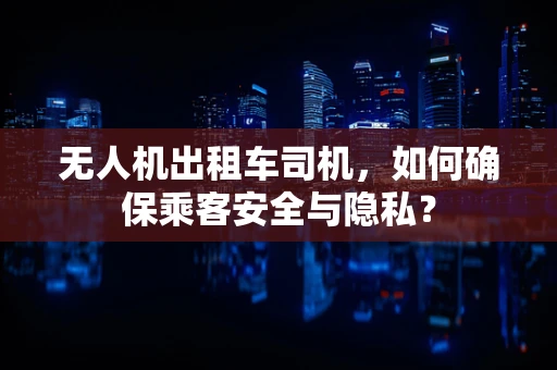 无人机出租车司机，如何确保乘客安全与隐私？