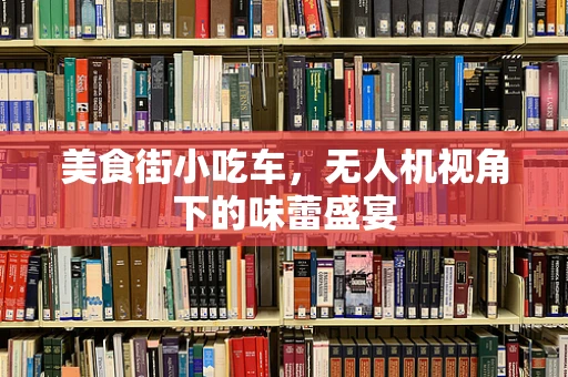 美食街小吃车，无人机视角下的味蕾盛宴