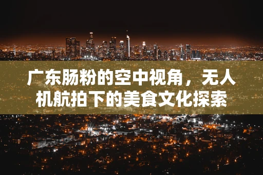 广东肠粉的空中视角，无人机航拍下的美食文化探索