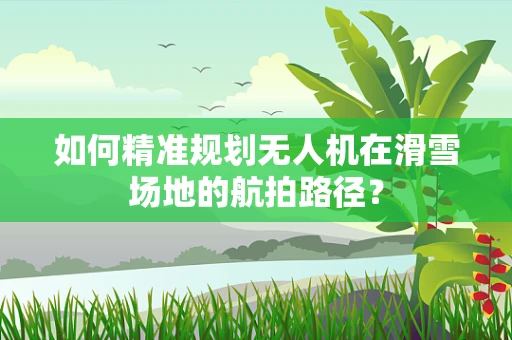 如何精准规划无人机在滑雪场地的航拍路径？