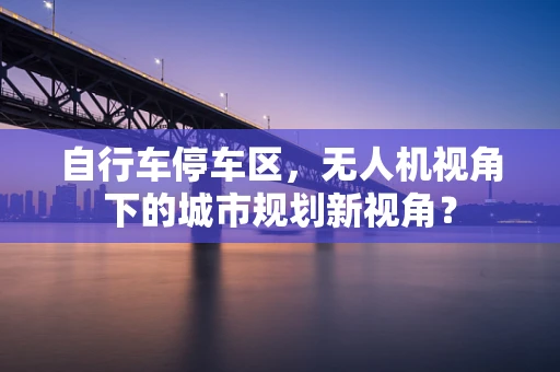 自行车停车区，无人机视角下的城市规划新视角？