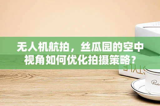 无人机航拍，丝瓜园的空中视角如何优化拍摄策略？