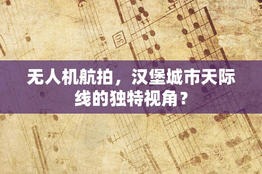无人机航拍，汉堡城市天际线的独特视角？