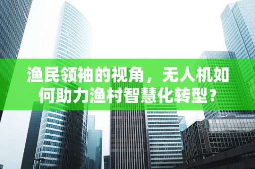 渔民领袖的视角，无人机如何助力渔村智慧化转型？