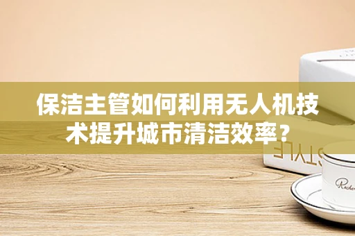 保洁主管如何利用无人机技术提升城市清洁效率？