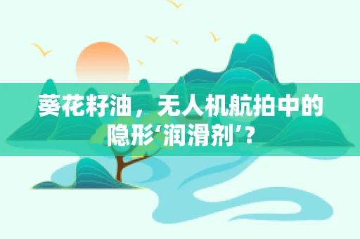 葵花籽油，无人机航拍中的隐形‘润滑剂’？