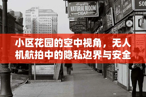 小区花园的空中视角，无人机航拍中的隐私边界与安全考量