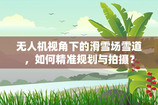 无人机视角下的滑雪场雪道，如何精准规划与拍摄？