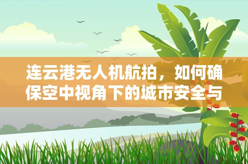 连云港无人机航拍，如何确保空中视角下的城市安全与隐私？