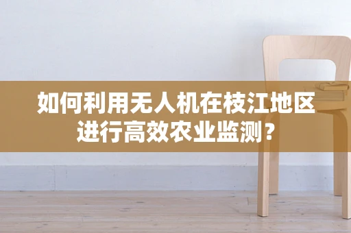 如何利用无人机在枝江地区进行高效农业监测？