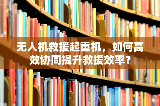 无人机救援起重机，如何高效协同提升救援效率？