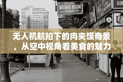 无人机航拍下的肉夹馍奇景，从空中视角看美食的魅力