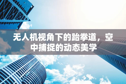 无人机视角下的跆拳道，空中捕捉的动态美学