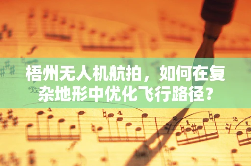 梧州无人机航拍，如何在复杂地形中优化飞行路径？