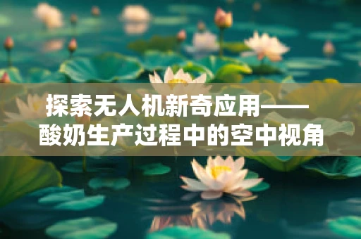 探索无人机新奇应用—— 酸奶生产过程中的空中视角监控，可行吗？