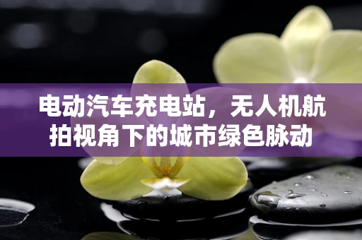 电动汽车充电站，无人机航拍视角下的城市绿色脉动