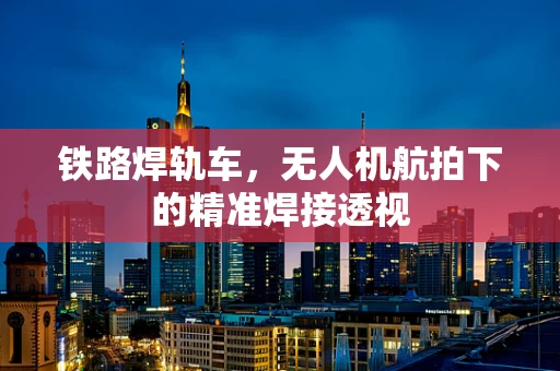 铁路焊轨车，无人机航拍下的精准焊接透视