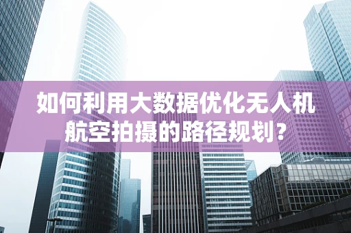 如何利用大数据优化无人机航空拍摄的路径规划？