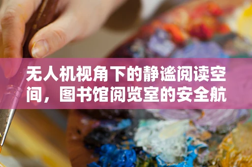 无人机视角下的静谧阅读空间，图书馆阅览室的安全航拍挑战