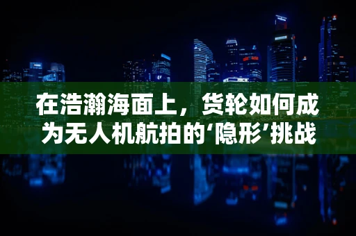 在浩瀚海面上，货轮如何成为无人机航拍的‘隐形’挑战？