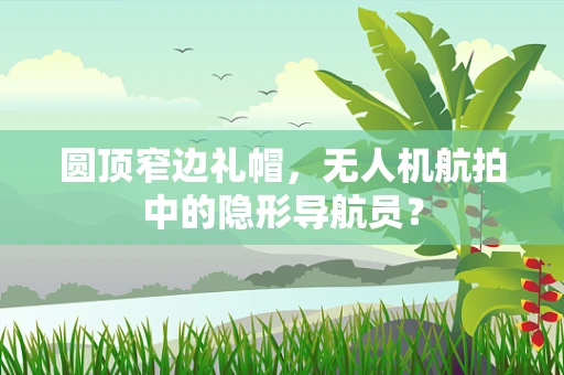 圆顶窄边礼帽，无人机航拍中的隐形导航员？