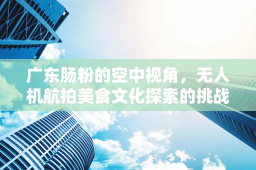 广东肠粉的空中视角，无人机航拍美食文化探索的挑战与乐趣