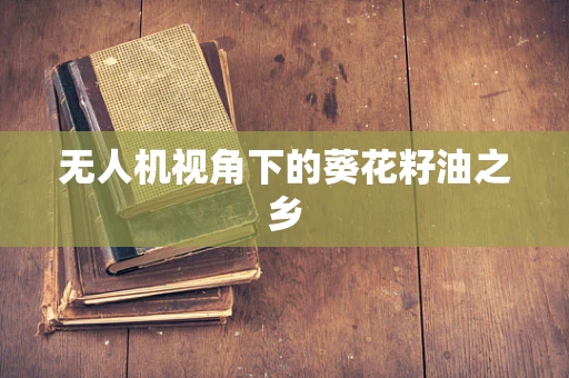 无人机视角下的葵花籽油之乡