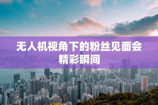 无人机视角下的粉丝见面会精彩瞬间