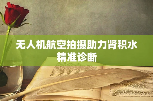 无人机航空拍摄助力肾积水精准诊断