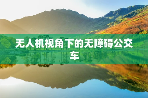 无人机视角下的无障碍公交车