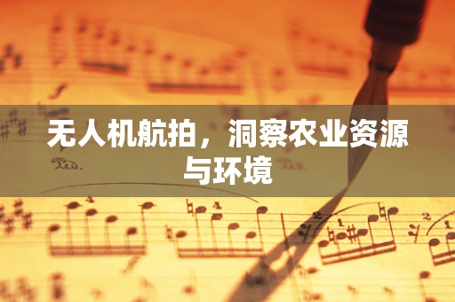 无人机航拍，洞察农业资源与环境