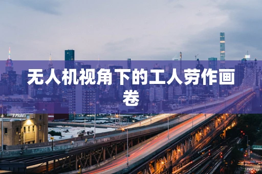 无人机视角下的工人劳作画卷
