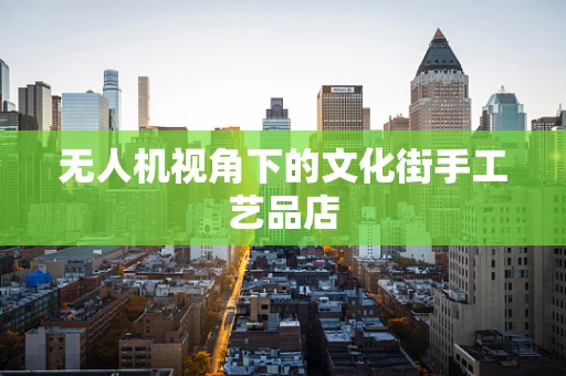 无人机视角下的文化街手工艺品店