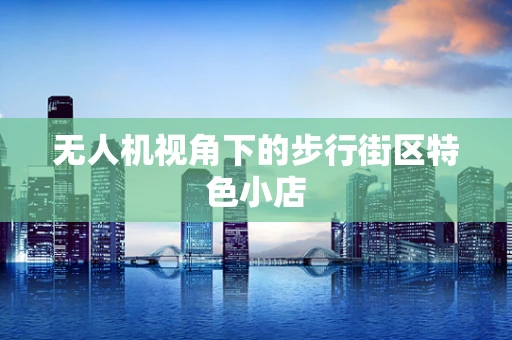 无人机视角下的步行街区特色小店