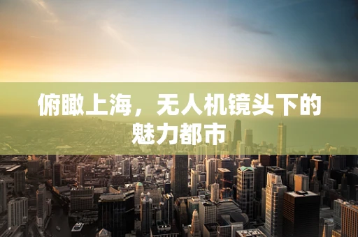 俯瞰上海，无人机镜头下的魅力都市