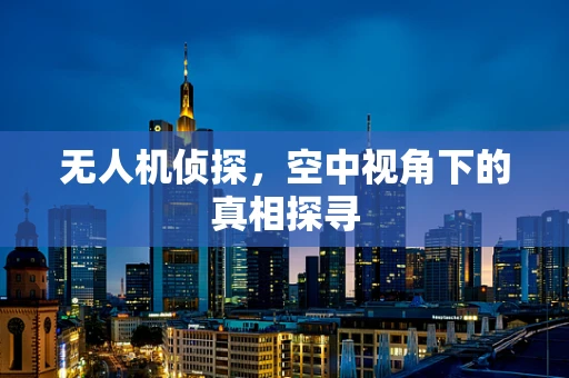 无人机侦探，空中视角下的真相探寻