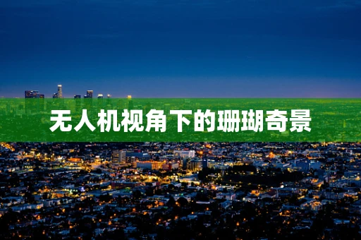 无人机视角下的珊瑚奇景