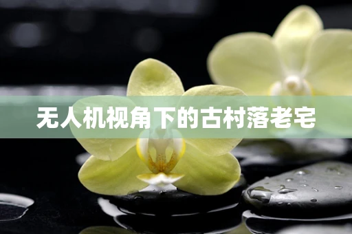 无人机视角下的古村落老宅