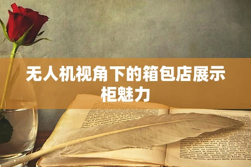 无人机视角下的箱包店展示柜魅力